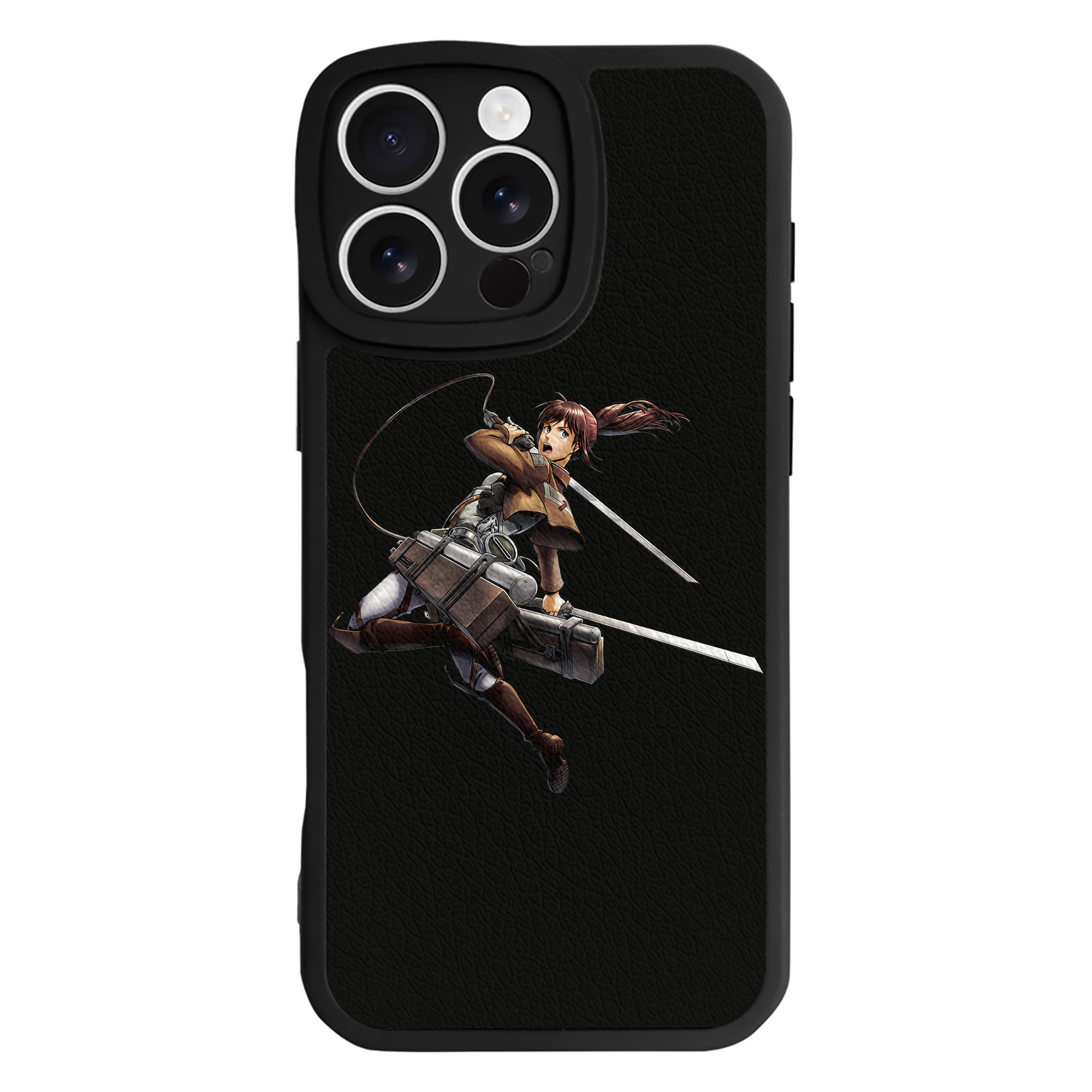 （画像用） 進撃の巨人 サシャ·ブラウス Attack on Titan Sasha Blaus 【iPhone 16シリーズ対応】シリコンスマホケース（レザー調） 材質：シリコン